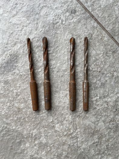 4 Vintage Drill Bits
