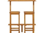 3 Piece Garden Furniture Set Solid Acacia Wood