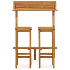 3 Piece Garden Furniture Set Solid Acacia Wood