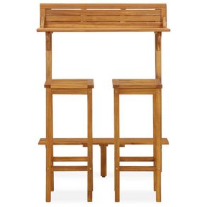 3 Piece Garden Furniture Set Solid Acacia Wood