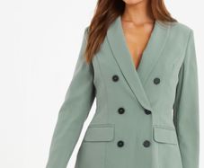 QUIZ Khaki - Green Tailored Blazer. NEW. Size 12 M