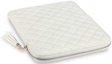 New Ipad 3 / 2 Alesha Quilted Leather Case Cover REDUCED  Black , Cream By Covert
