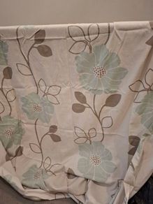 Duckegg/Cream 90x90 curtains
