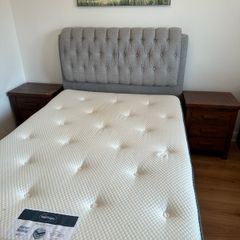 Double Bed with 4 drawers, 2 Bedside Lockers