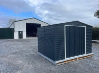 Alpine 10x8 Steel Garden Sheds
