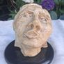 National College of Art Mid Century Paster Of Paris Mounted Bust Image 2