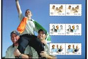 2006 Ireland Ryder Cup Matches Commemorative Stamps Booklet Pane featuring Irish players linked to Ryder Cup Mint Never Hinged (MNH). Hibernian HP164.