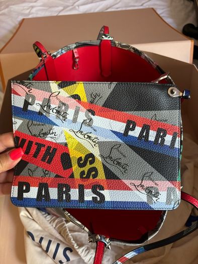 Louboutin Tote with pouch