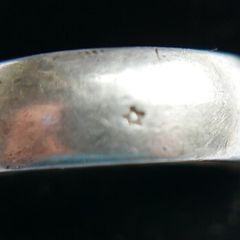 Vintage Sterling Silver  Band Ring 5g size O1/2