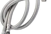 Pack of 2 Kitchen/Basin Monobloc Mixer Tap Connectors Flexi Pipes Tails British Standard Pipe M10 x1/2 Fitting 600mm Long (Silver Pipes)