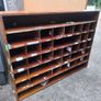 3 Original post office pigeon sorting benches Image 2