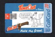 1998 Ireland 20 unit Cadburys' Timeout (Schlumberger SC7) Call Card Used. Telecom Eireann card number 1211