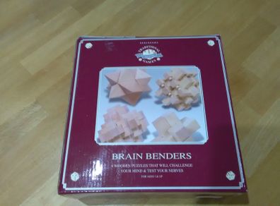 Brain benders wooden puzzles