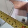 VINTAGE COUNTRY HOUSE Italian CERAMIC table LAMP with shade in working order. Image 6