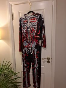 Halloween boys skeleton costume