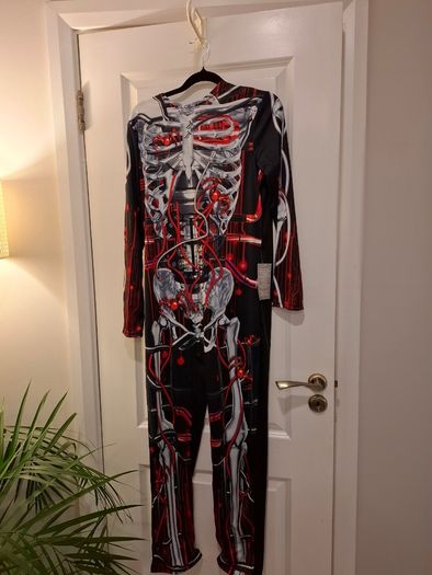 Halloween boys skeleton costume