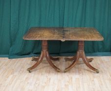 Regency Twin-Pedestal Mahogany Dining Table, c.1820-1830
