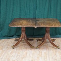 Regency Twin-Pedestal Mahogany Dining Table, c.1820-1830