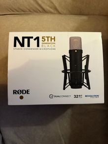 Rode NT1 5th generation studio condenser microphone.