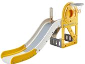 Indoor Outdoor kids Toddler garden slide  Toddler Slide, Kid Slide for Toddlers Age 1-12 w/ Climbable Ladders & Basketball Hoop & Storage Space, Indoor Outdoor Slide Playset for Kids Within 50kg, Toddler Playground w/ Raised Handrail