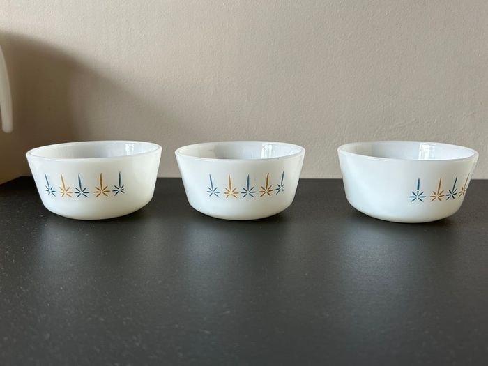 Fire King Candle Glow Replacements Custard Bowls