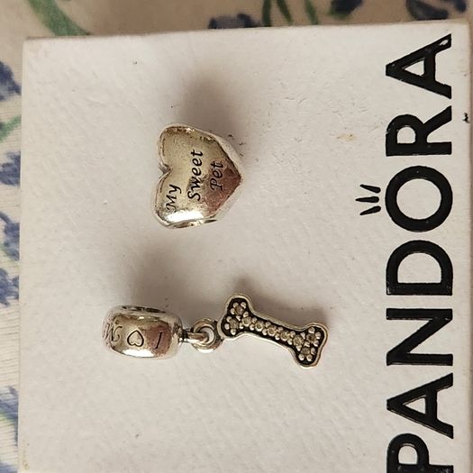 Pandora charms x2 (dog)