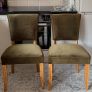 EZ Living velvet dining chairs green Image 2