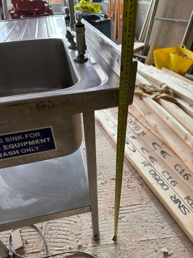 Commercial stainless steel Sink