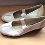 Caprice Ladies white leather mary jane strap casual shoes size 8 G Image 4