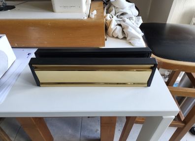 Door mail slot brass