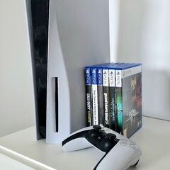 PS5 Disc edition + 6 games + controller