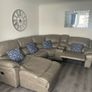 Faux leather corner sofa Image 4