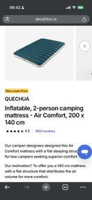 Double Air Mattress used once for ATN. Electric picnic ready
