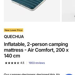 Double Air Mattress used once for ATN. Electric picnic ready