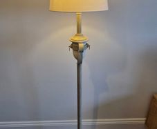 Roman Style Floor Lamp  145cm Tall (Includes Spare Shade)