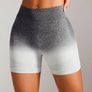 Seamless Ombre High-Waist Sports Shorts Image 2