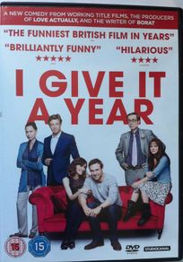 I Give It A Year [2013] Rose Byrne, Rafe Spall, Anna Faris & Simon Baker [Movie DVD]