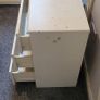 White bedside drawer unit Image 2