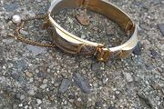 Vintage Spanish bracelet in Damascus technique.