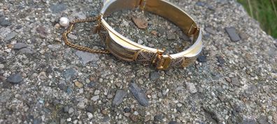 Vintage Spanish bracelet in Damascus technique.