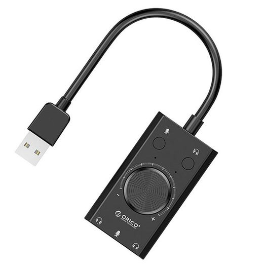 ORICO Multifunction USB External Digital Stereo Sound Card (3 AUX+Full Sound Control) (For PC/Laptop/PS/Mobile/Tablet) (Brand New/Warranty)