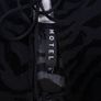Motel Rocks Black Zebra Flocked Mesh Lace Up Cami Tank Top Size S Image 2