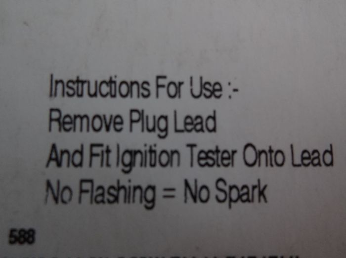 Ignition Tester.