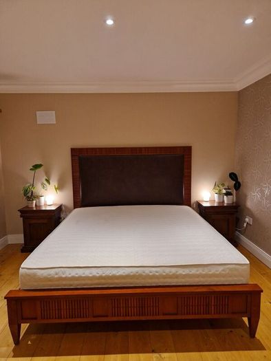 Solid wood Super king bed