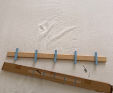 IKEA PS 2026 Rack with 5 hooks, solid birch