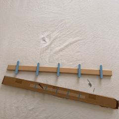 IKEA PS 2026 Rack with 5 hooks, solid birch