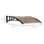 NEW SALE | Curved Window Door Canopy Aluminium Rigid Plastic Polycarbonate Fixed Outdoor Awning Modern Design UV Water Rain Resist Image 4