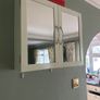 White mirrored bathroom cabinet Image 2
