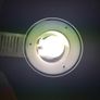 3 white surround with chrome inset and frost glass Down lights 9.5in wide Image 2