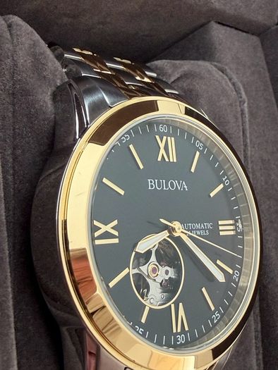 Bulova open heart mens watch